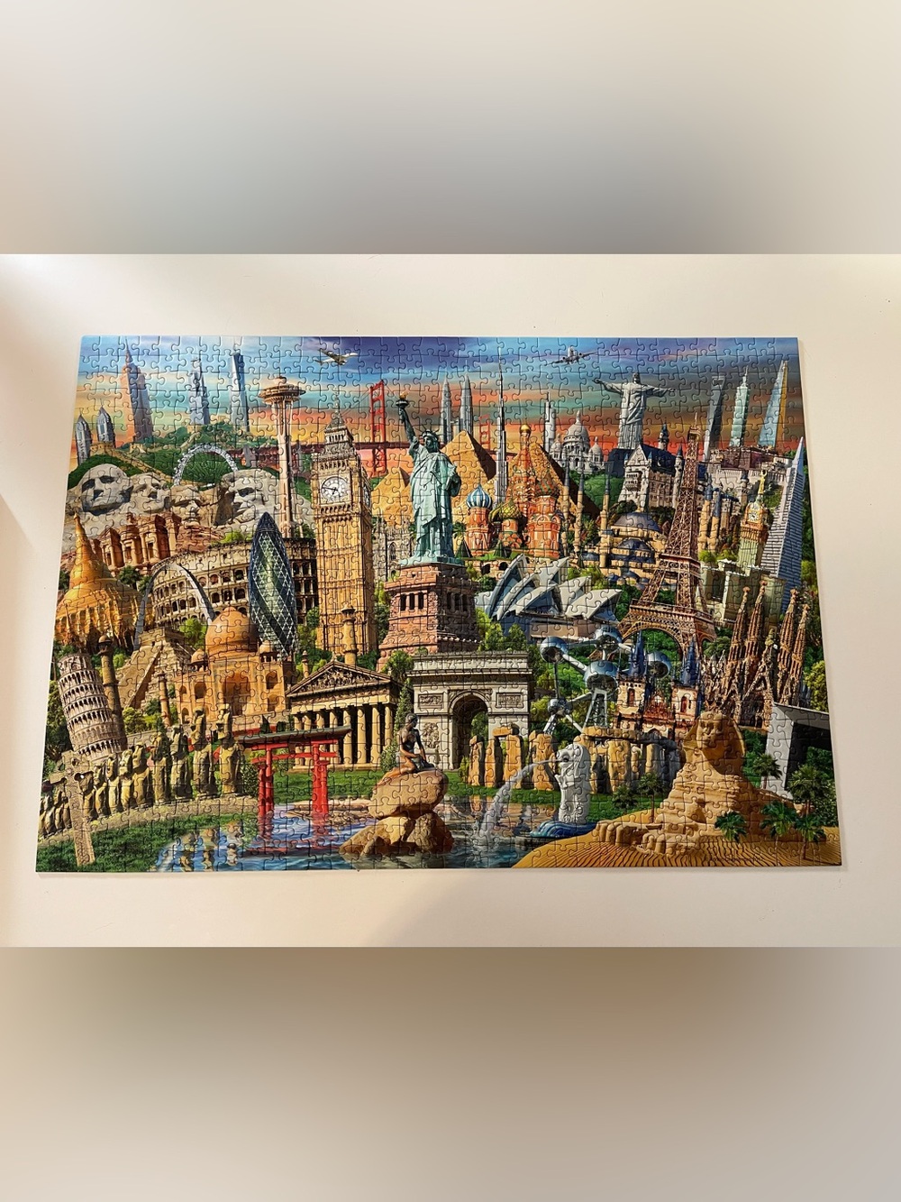 Ravensburger “World Landmarks” 1000 Piece Jigsaw Puzzle- COMPLETE EUC - Picture 4 of 5
